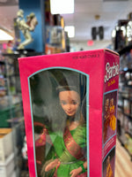 Green Dress Barbie In India 9910 (Vintage Barbie, Leo Mattel)