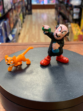 Gargamel & Azrael Smurf (Vintage PEYO, Schleich)