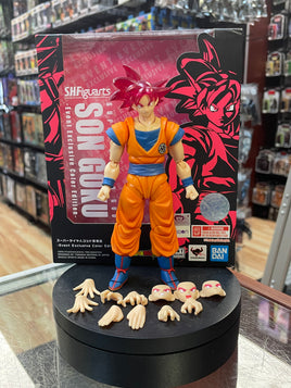 Super Saiyan God Son Goku Event Exclusive (Bandai SH Figuarts, Dragon Ball Super) COMPLETE - Bitz & Buttons