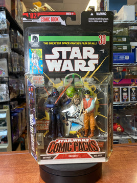 Darth Vader & Rebel Officer #1 (Star Wars Comic Packs, Dark Horse, Hasbro) SEALED - Bitz & Buttons