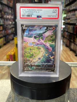 Aerodactyl V Lost Origin 180/196 (Pokemon, Wizard) **PSA 9**