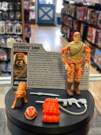 Spearhead & Max with File Card (Vintage GI Joe Street Fighter, Hasbro) **COMPLETE** - Bitz & Buttons