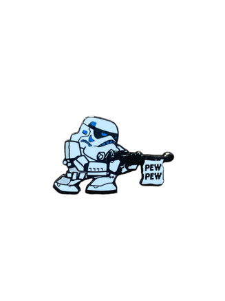 Mini Pew Pew Storm Trooper  (Walt Disney World, Pin Traders) - Bitz & Buttons