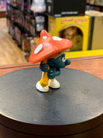 Mushroom 20118 Smurf (Vintage PEYO, Schleich) - Bitz & Buttons