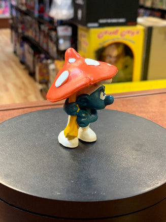 Mushroom 20118 Smurf (Vintage PEYO, Schleich) - Bitz & Buttons