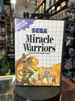 Miracle Warriors 0847 (SEGA Master System SMS, Video Games) **COMPLETE**