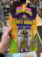Auto Morphin Metallic White Ranger (Vintage MMPR Power Rangers, Bandai) **SEALED** - Bitz & Buttons
