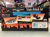 Triple Attack Jet (Vintage Animated Batman, Kenner) Sealed