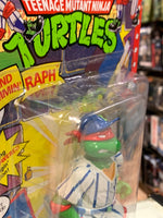 Grand Slammin Raphael 0132 (Vintage TMNT Ninja Turtles, Playmates) Sealed