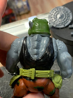 Hard Head Rocksteady 8541  (Vintage TMNT Ninja Turtles, Playmates) Complete