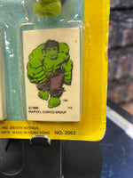 Amazing Spider-Man Incredible Hulk Pencil Caps Eraser (Vintage Marvel 1979, Nasta) Sealed