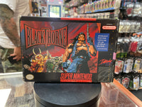 Black Thorne with Box & Manual (SNES Super Nintendo, Vintage Video Games) LOOSE - Bitz & Buttons