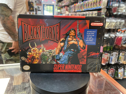 Black Thorne with Box & Manual (SNES Super Nintendo, Vintage Video Games) LOOSE - Bitz & Buttons