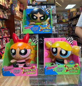 Super Sound & Lights  Bubbles Blossom Buttercup (Power Puff Girls, Trendmasters) NEW - Bitz & Buttons