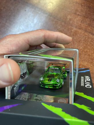 RWB Porsche 930 Green Diecast 1/64 (NVRLAND Collectibles, Trash Panda's ) SEALED - Bitz & Buttons