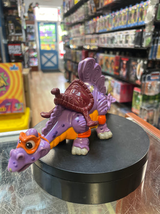 Mike & Silly Stegosaurus (Vintage TMNT Ninja Turtles, Playmates) **LOOSE** - Bitz & Buttons