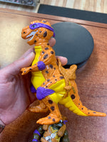 Cave Don with Trippy Tyrannosaurus (Vintage TMNT Ninja Turtles, Playmates) **LOOSE** - Bitz & Buttons