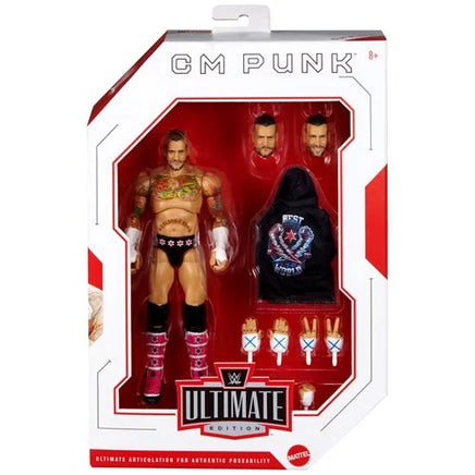 CM Punk Series 27 (WWE Ultimate Elite, Mattel) SEALED - Bitz & Buttons