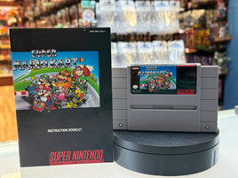 Super Mario Kart with Manual (Nintendo SNES, Video Game) Tested Working