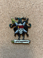 Kranken skull and Crossbones Pirates of the Caribbean dangle (Walt Disney World, Pin Traders)