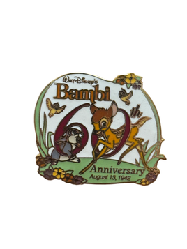 Bambi-Anstecknadel zum 60. Jahrestag (Walt Disney World, Pin Traders) LE 3.500