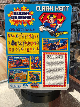 Clark Kent on Custom Card (Vintage Super Powers, Kenner) COMPLETE - Bitz & Buttons