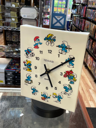 Smurf Wall Clock (Vintage PEYO, Trenmark) - Bitz & Buttons
