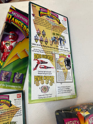 Mighty Morphin 8" Set of 5 (Vintage MMPR Power Rangers, Bandai) SEALED - Bitz & Buttons