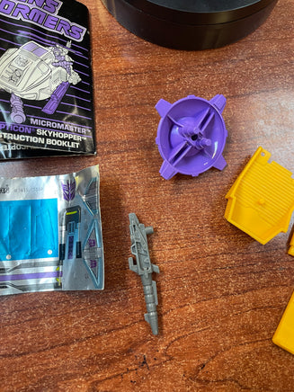 Decepticon G1 Skyhopper & Micromaster 1988 (Transformers Retro G1, Hasbro) COMPLETE - Bitz & Buttons