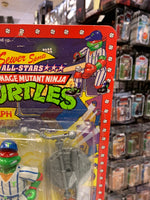 Grand Slammin Raphael 0132 (Vintage TMNT Ninja Turtles, Playmates) Sealed