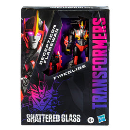 Shattered Glass Decepticon Flamewar with Fireglide (Transformers Generations, Hasbro)