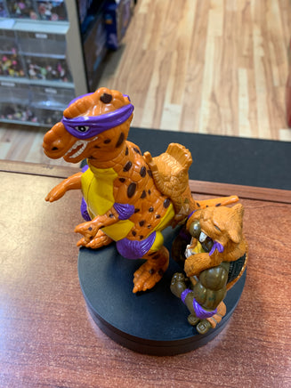 Cave Don with Trippy Tyrannosaurus (Vintage TMNT Ninja Turtles, Playmates) **LOOSE** - Bitz & Buttons