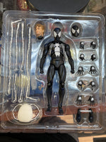 Spider-Man Black Costume Comic Ver. 147 (Medicom Mafex, The Amazing Spider-Man) OPEN\COMPLETE - Bitz & Buttons