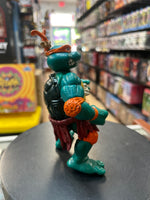 Mike & Silly Stegosaurus (Vintage TMNT Ninja Turtles, Playmates) **LOOSE** - Bitz & Buttons