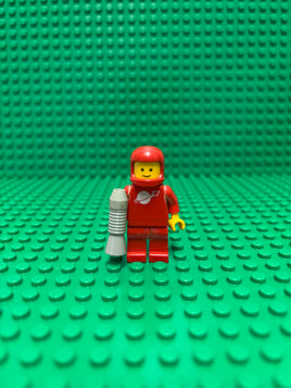 Red Classic Astronaut 001 (Lego Minifig, Vintage)