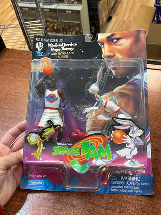 Michael Jordan & Bugs Bunny (Vintage Space Jam, Playmates) SEALED - Bitz & Buttons