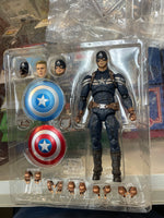 Captain America The Winter Soldier Stealth Suit No.202 (Medicom Mafex, The Infinity Saga) OPEN\COMPLETE - Bitz & Buttons