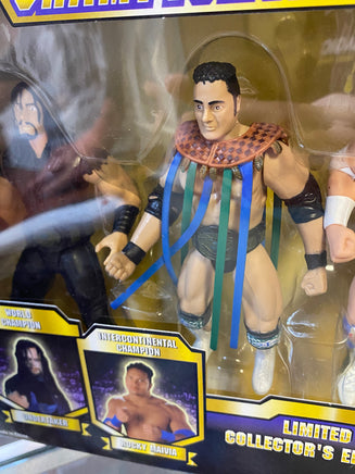 Championship Title Series: Undertaker Rock Owen Hart (Vintage WWF WWE, Jakks Pacific) SEALED - Bitz & Buttons