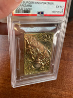 Charizard Burger King Gold Card 0167 (Pokemon, Wizard) **PSA 6**