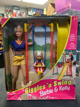 Giggles ‘N Swing Barbie & Kelly 20333 (Barbie, Mattel) Sealed