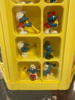 Smurf Collectors Center Display with 75+ Figures  (Vintage PEYO, Schleich) - Bitz & Buttons