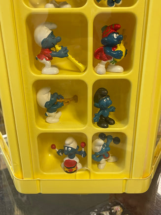 Smurf Collectors Center Display with 75+ Figures  (Vintage PEYO, Schleich) - Bitz & Buttons