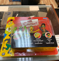 Bongo Ingestible Homer Vampieredna Captain Kwok 3 pack (Vintage Simpsons, Playmates) SEALED - Bitz & Buttons