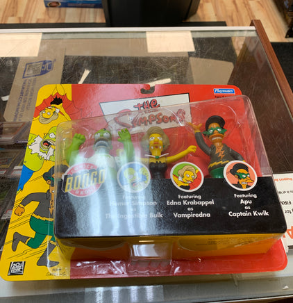Bongo Ingestible Homer Vampieredna Captain Kwok 3 pack (Vintage Simpsons, Playmates) SEALED - Bitz & Buttons