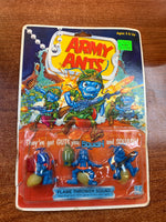 Flame Thrower Squad with Card Back 5422 (Vintage Army Ants, Hasbro) COMPLETE - Bitz & Buttons