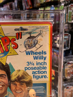 Wheels Willy 3.75” Figure (Vintage Chips, MEGO) AFA Graded 75+