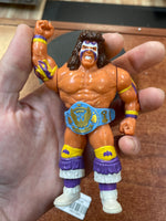 Purple Ultimate Warrior with Custom Belt (Vintage WWF WWE, Hasbro) - Bitz & Buttons