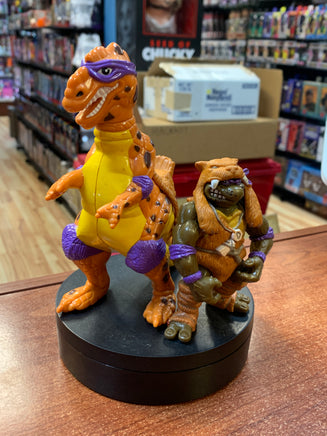 Cave Don with Trippy Tyrannosaurus (Vintage TMNT Ninja Turtles, Playmates) **LOOSE** - Bitz & Buttons