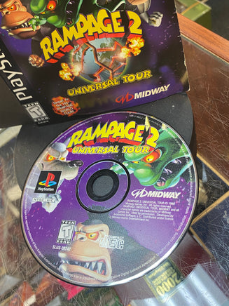 Rampage 2 Universal Tour (Sony Playstation PS1, Video Games) **TESTED** - Bitz & Buttons