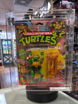 Raphael 10 Back Hard Head (Vintage TMNT Ninja Turtles, Playmates) **CAS Graded 85**